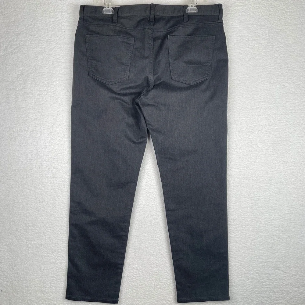 Banana Republic Travel Jeans Mens 38x32 Athletic Fit Charcoal Gray Stretch Pants